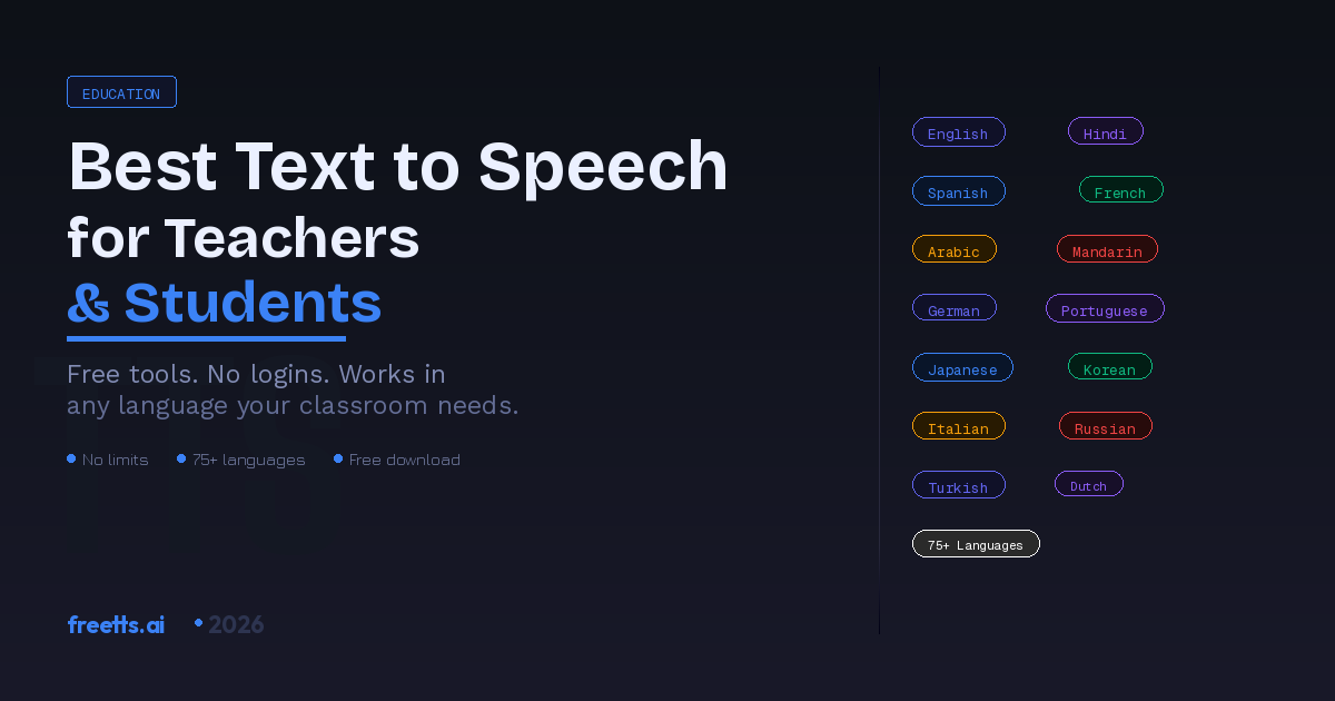 Best Text to Speech Tools for Teachers and Students (Free)